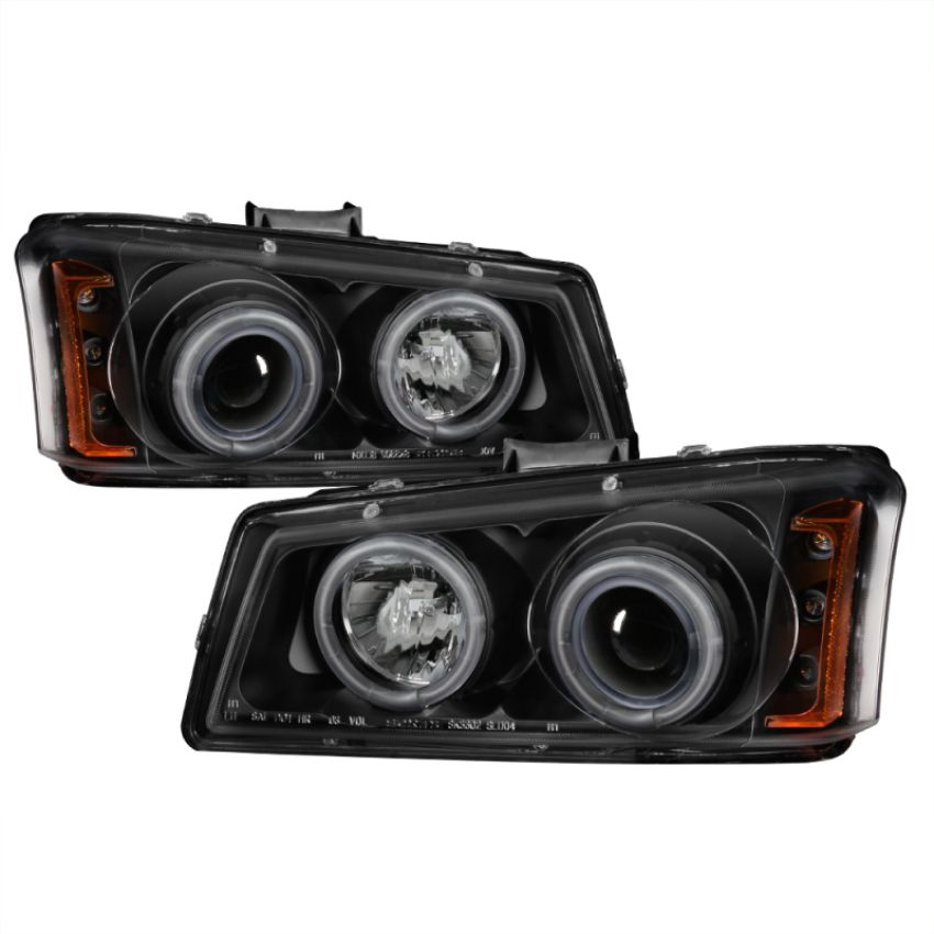 SPYDER 5030023 Projector Headlights - CCFL Halo - Black