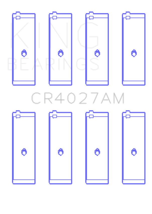 King Engine Bearings CR4027AM0.75 Toyota 3E (Size +0.75mm) Connecting Rod Bearing Set