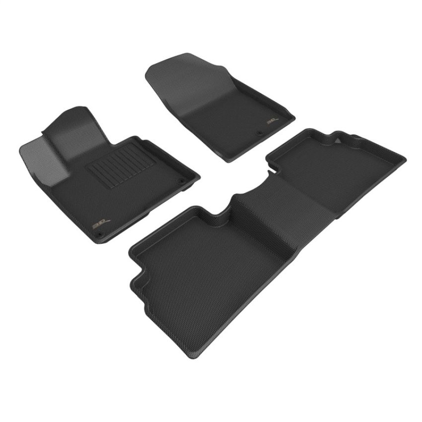 3D MAXpider L1KA07701509 23-24 Kia Sportage FWD Gas Kagu Black Floor Mat - Row 1/2