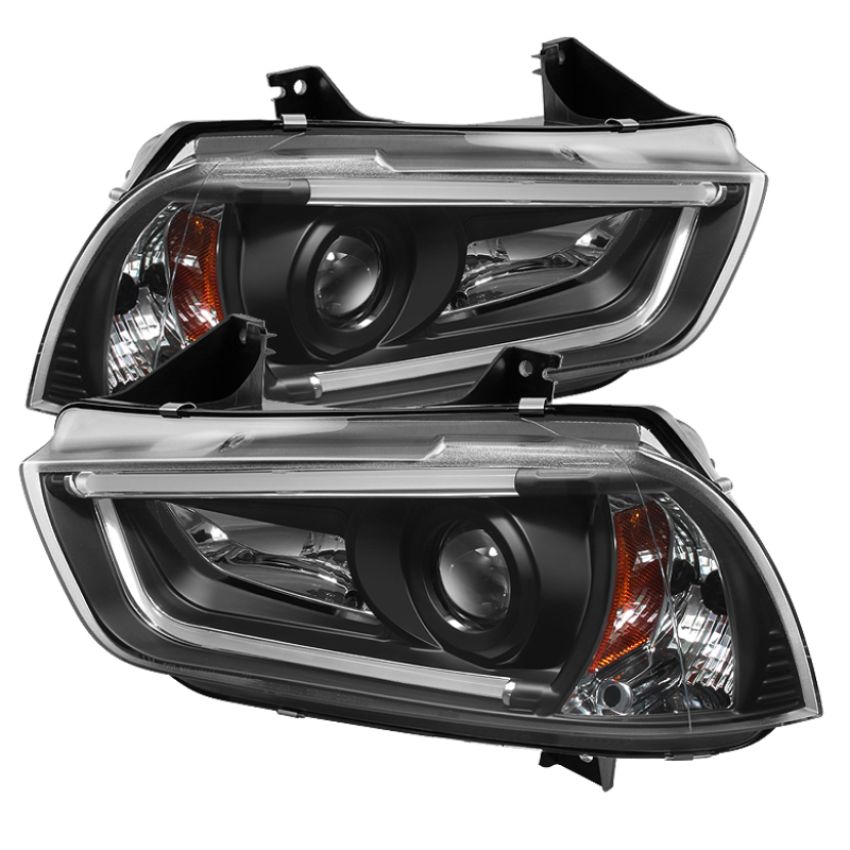 SPYDER 5074188 Projector Headlights - Light Tube - DRL - Black