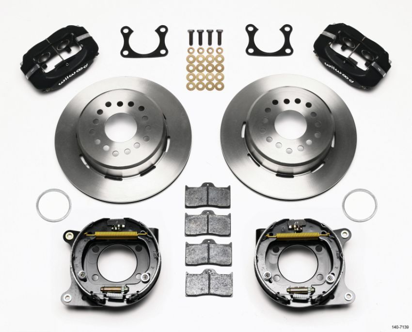 Wilwood 140-7139 Forged Dynalite P/S Park Brake Kit Big Ford 2.36in Offset
