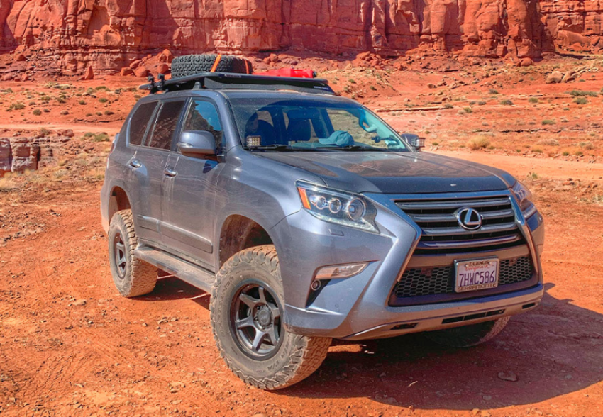 Cali Raised LED CR2810 Cali Raised 10-22 Lexus GX 460 Low Profile Ditch Light Brackets Kit - Side Proj Led Pods/No Switch