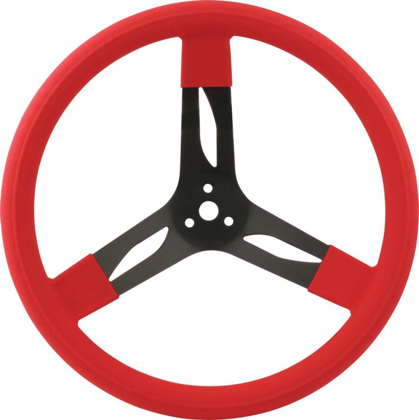 QUICKCAR RACING PRODUCTS QRP68-0031 15in Steering Wheel Stl Red