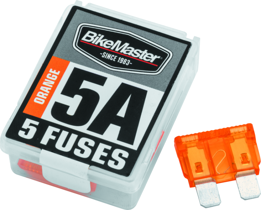 BikeMaster 152429 5Piece 5A Replacement Fuse