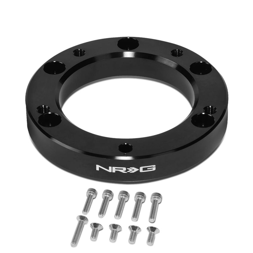 NRG SRK-65BK 6 Hole To 5 Hole Steering Wheel Adapter