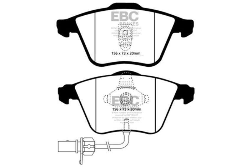 EBC Brakes DP21510 Greenstuff 2000 Series Sport Brake Pads