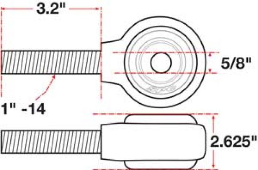 SPECIALTY PRODUCTS COMPANY 15736 XAXIS ROD END BALL JOINT