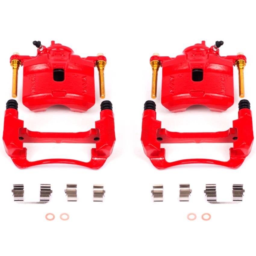 PowerStop S1598 Red Powder Coated Calipers