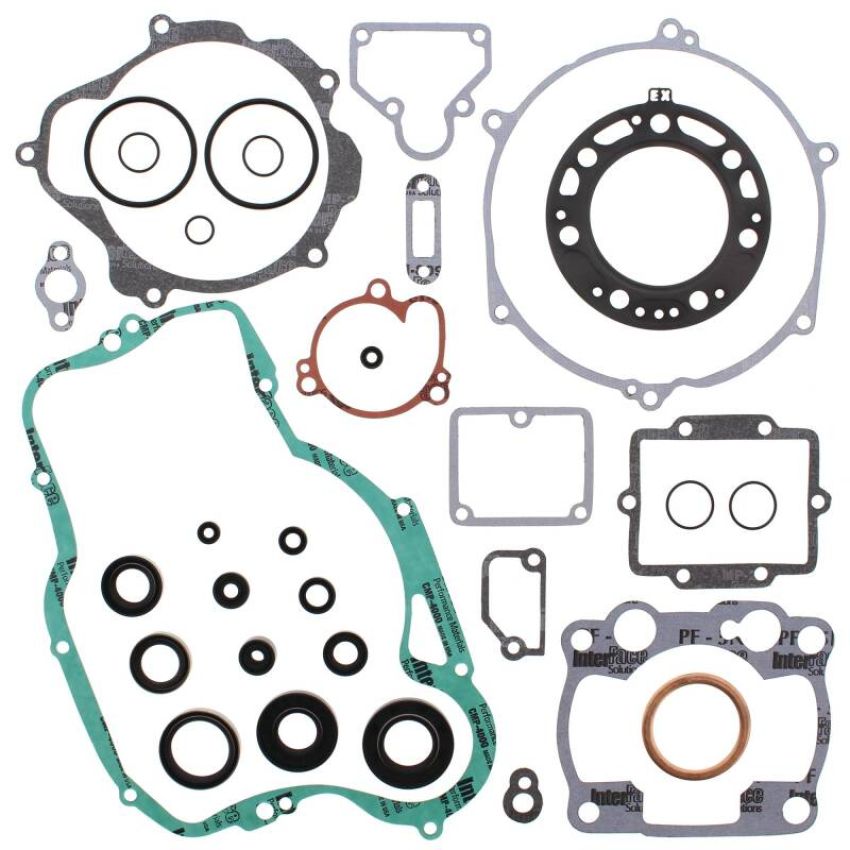 Vertex Pistons 811478 Vertex Gaskets 93-96 Kawasaki KX250 Complete Gasket Kit w/ Oil Seals