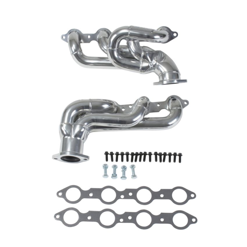BBK Performance Parts 40200 2010-15 CHEVROLET CAMARO SS 6.2 1-3/4 SHORTY HEADERS (POLISHED SILVER CERAMIC)