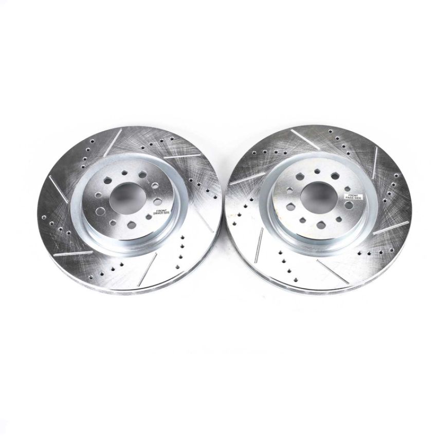 PowerStop AR8390XPR PowerStop Evolution Performance Drilled, Slotted & Plated Brake Rotor Pair