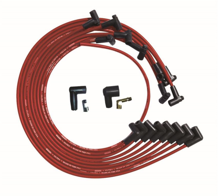 MOROSO MOR52028 Ultra Plug Wire Set SBC Under V/C Red