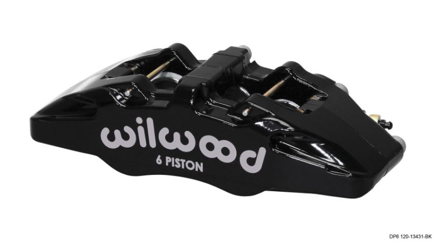 Wilwood 120-13431-BK Caliper-Forged Dynapro 6 5.25in Mount-L/H 1.62/1.38in/1.38in Pistons .38in Disc