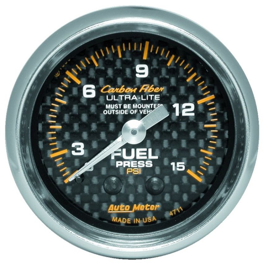 AUTOMETER ATM4711 C/F 2-1/16in Fuel Press. Gauge 0-15PSI