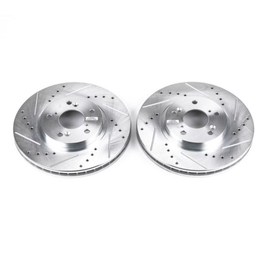 PowerStop JBR923XPR PowerStop Evolution Performance Drilled, Slotted & Plated Brake Rotor Pair