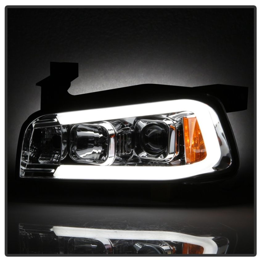 SPYDER 5085238 1 Piece Projector Headlights - Light Bar LED - Chrome