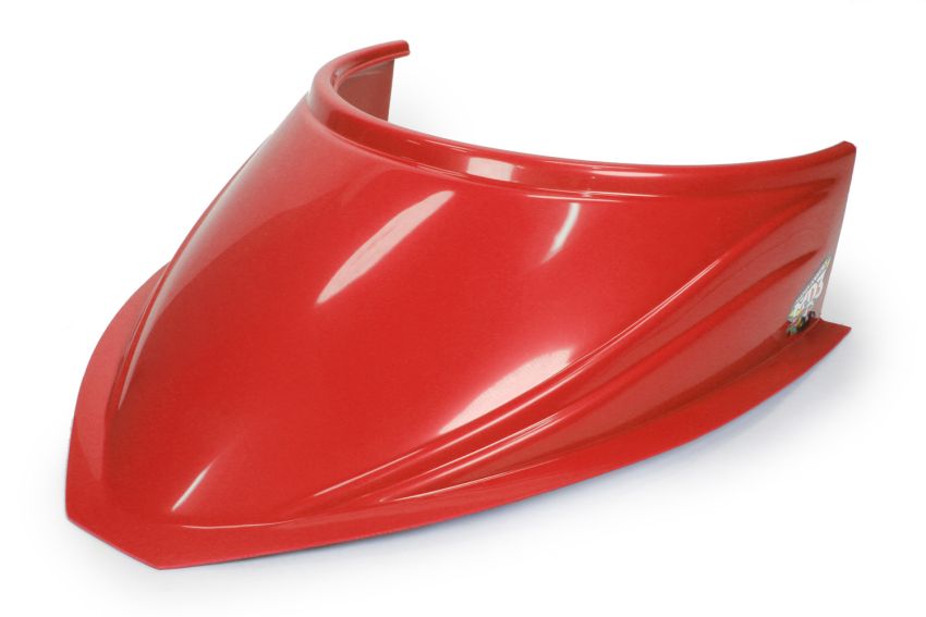 FIVESTAR FIV040-4116-R MD3 Hood Scoop 5in Tall Curved Red