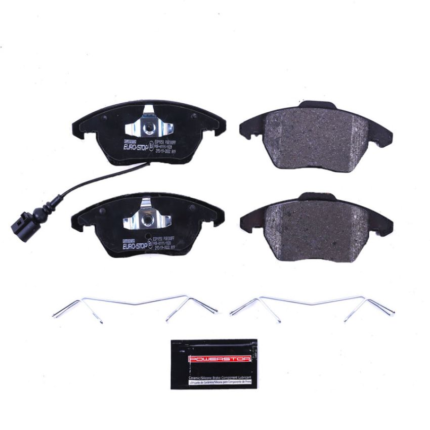 PowerStop ESP1058 EuroStop ECE-R90 Certified Brake Pad Set