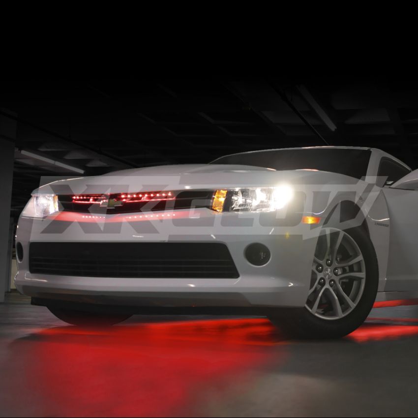 XKGLOW XK041002-R XK Glow Tube Single Color Underglow LED Accent Light Car/Truck Kit Red - 8x24In
