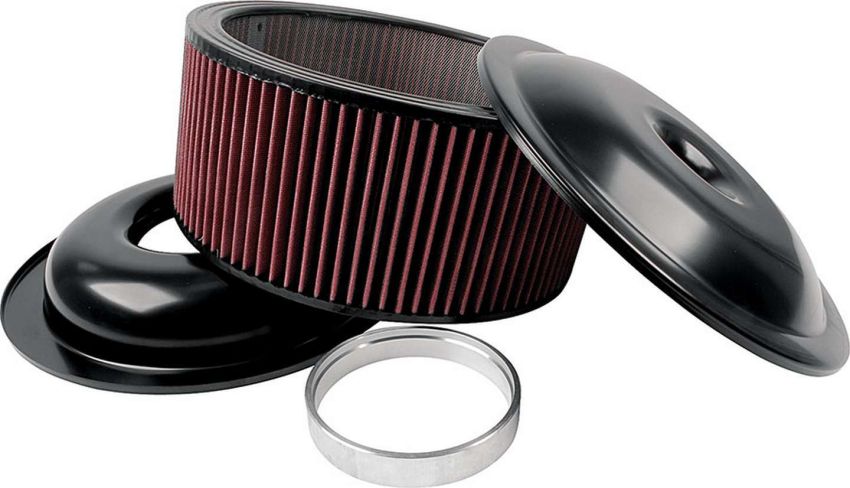 ALLSTAR PERFORMANCE ALL25927 LW 14in A/C Kit Black 6in Washable Element