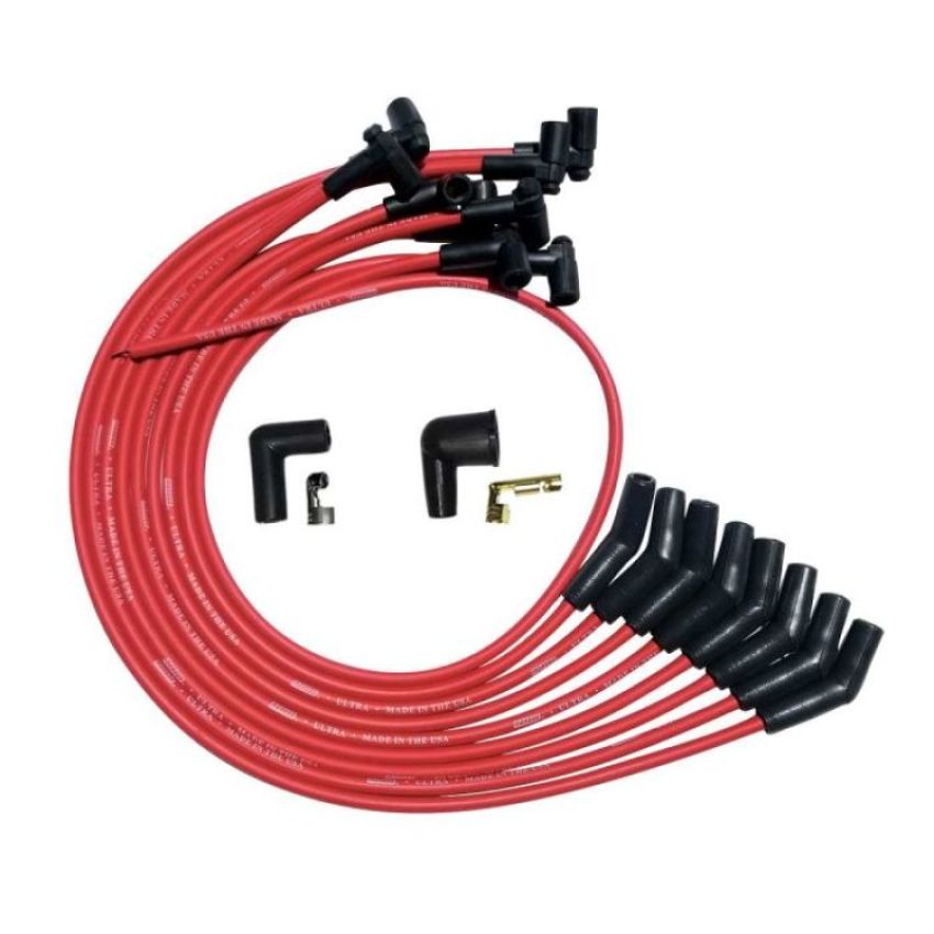 MOROSO MOR52027 Ultra Plug Wire Set SBC Over V/C Red