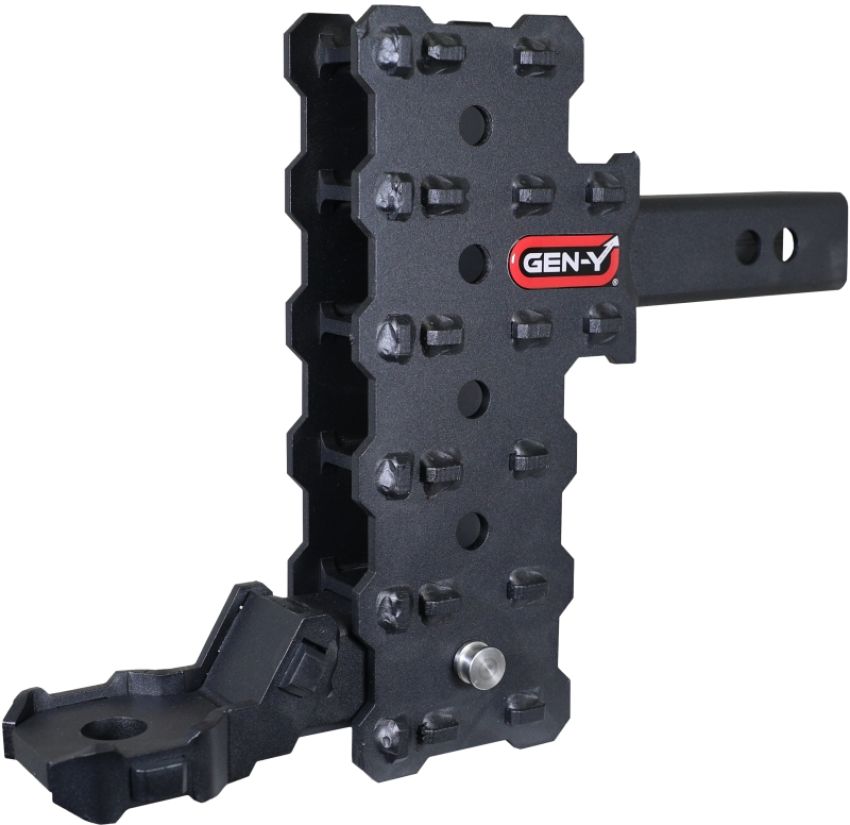 GEN-Y Hitch GH-13155X Gen-Y Phantom-X 2in Hollow Shank 7in Offset Drop 700lb TW 7K Hitch w/GH-13051X Platinum Ball Mount