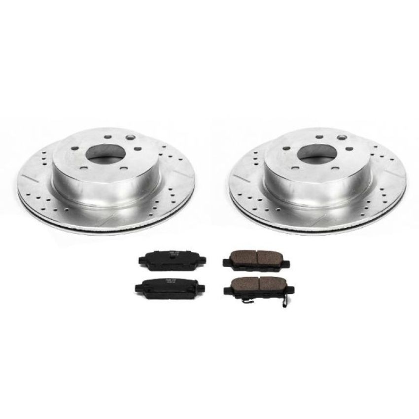 PowerStop K179 Z23 Daily Driver Carbon-Fiber Ceramic Brake Pad and Drilled & Slotted Rotor Kit