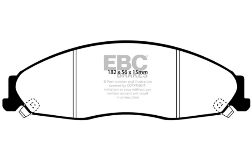 EBC Brakes DP31645C Redstuff Ceramic Low Dust Brake Pads
