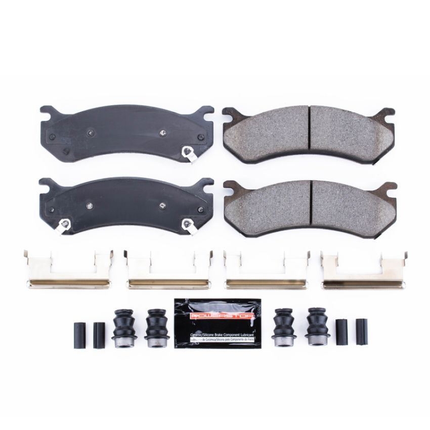 PowerStop Z23-785 PowerStop - Z23 Daily Driver Carbon-Fiber Ceramic Brake Pads with Hardware Kit