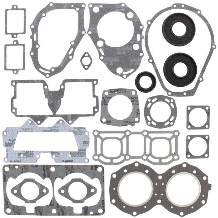 Vertex Pistons 611119 Vertex Gaskets 90-92 Yamaha 650 Super Jet Complete Gasket Kit w/ Oil Seals