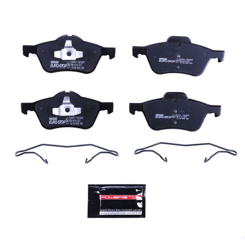 PowerStop ESP0917 EuroStop ECE-R90 Certified Brake Pad Set