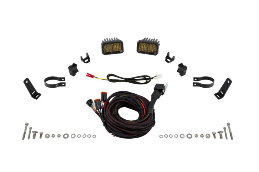 Diode Dynamics DD7876 Stage Series 1.875 Inch Roll Bar Chase Light Kit SSC2 - Pro Yellow (pair)