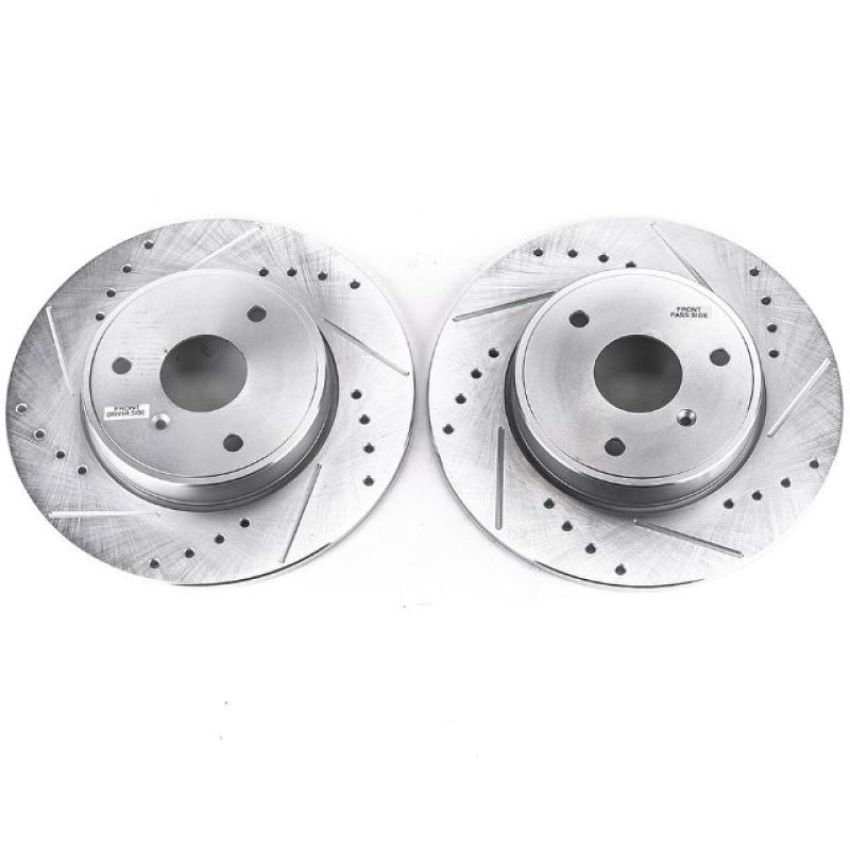 PowerStop EBR1261XPR PowerStop Evolution Performance Drilled, Slotted & Plated Brake Rotor Pair