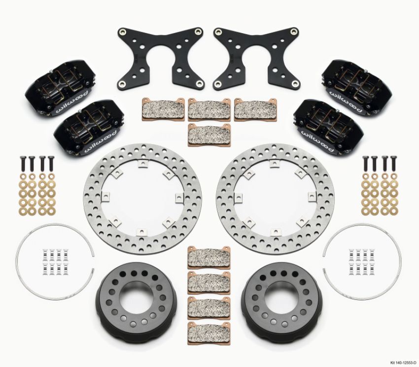 Wilwood 140-12553-D Dynapro Lug Mount Dual Rear Dynamic Kit SA Drilled Big Ford 2.36in Offset