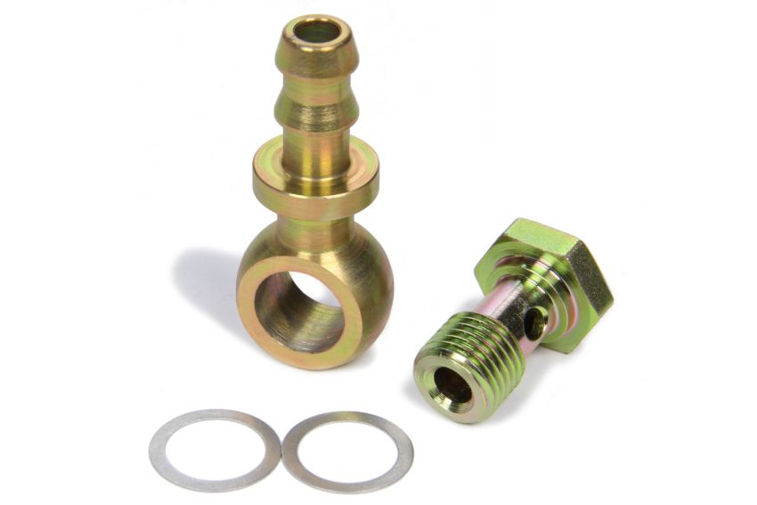 Russell Performance Water Inlet/Outlet 14mm Banjo Bolt to -6 AN Twist-Lok Hose Adapter