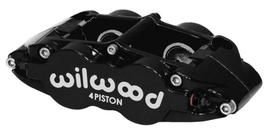 Wilwood 120-11876-BK Caliper-Narrow Superlite 4R - Black 1.12/1.12in Pistons 0.81in Disc