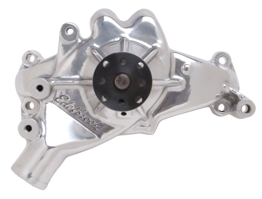 EDELBROCK EDE8861 BBC Water Pump - Long  Polished