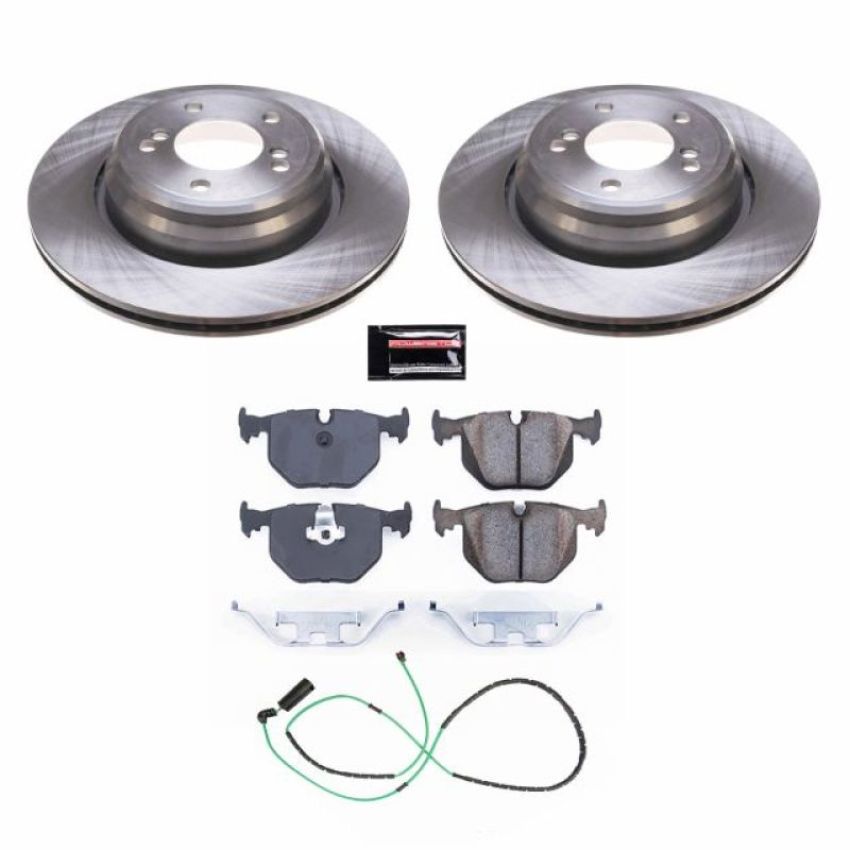 PowerStop KOE5732 OE Stock Replacement Low-Dust Ceramic Brake Pad and Rotor Kit