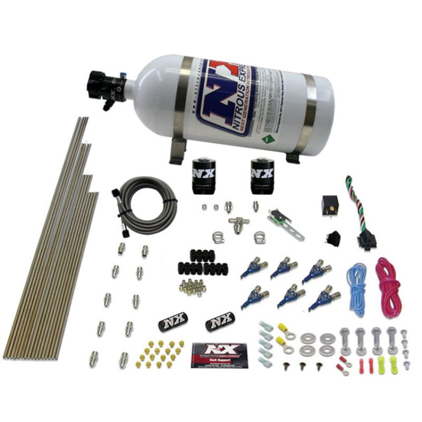 Nitrous Express 80006EFI-10 V6AN GASOLINE EFI (150-375HP) WITH 10LB BOTTLE