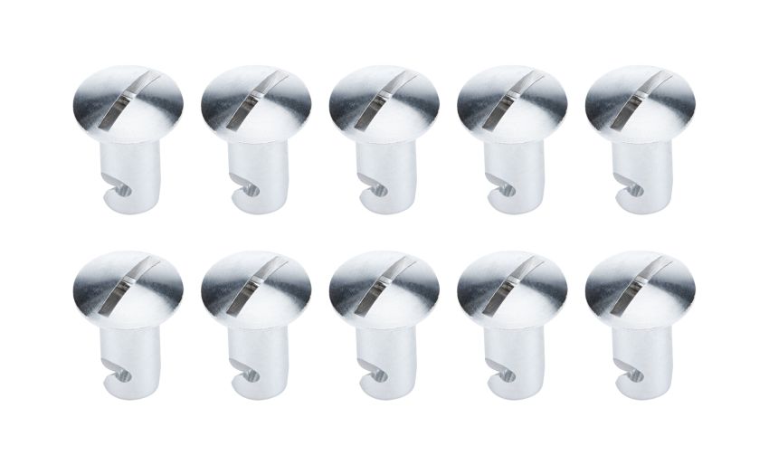 ALLSTAR PERFORMANCE ALL19276 Oval Hd Fasteners 5/16 .500in 10pk Alum