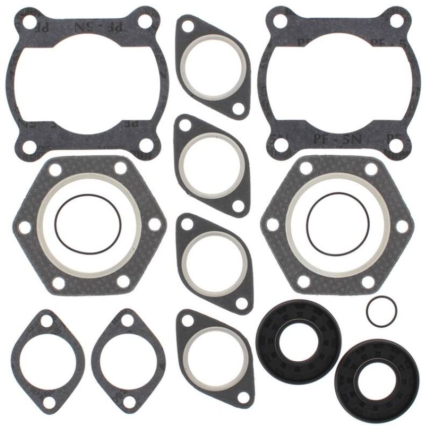 Vertex Pistons 711186 Vertex Gaskets 91-99 Polaris Sport 440 Complete Gasket Kit w/ Oil Seals