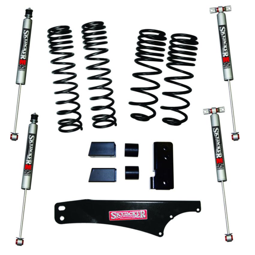 Skyjacker JK20BPMLT 2007-2018 Jeep Wrangler JK 2 Door 4WD Long Travel 2in-2.5in Lift Kit w/M95 Monotube Shocks