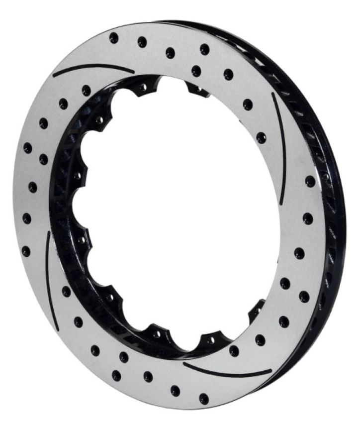 Wilwood 160-8396-BK Rotor-SV-SRP 72 Iron-RH-BLK-Drill 14.00 x 1.25 - 12 on 8.75in