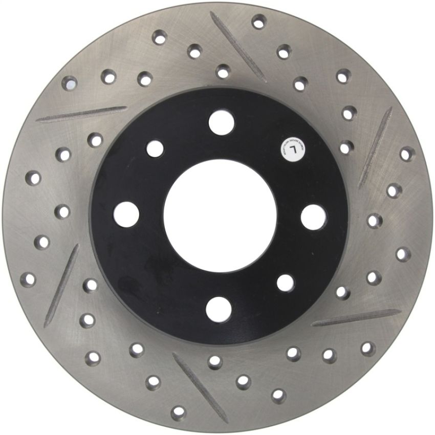 Stoptech 127.04001L Slotted & Drilled Sport Brake Rotor
