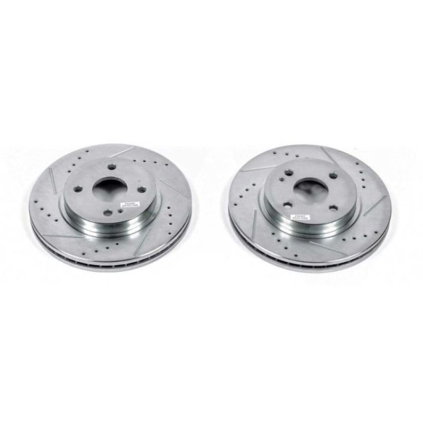 PowerStop JBR1561XPR PowerStop Evolution Performance Drilled, Slotted & Plated Brake Rotor Pair