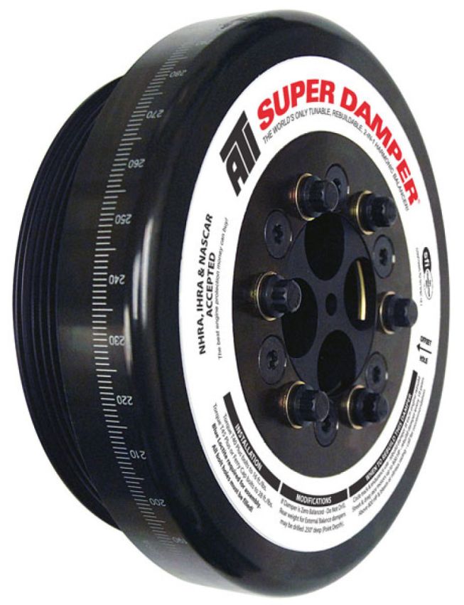 ATI ATI917365 Damper - 8.074in - Steel - 8 Grv - Cummins - 4BT - 6BT - 3.9L - 5.9L - 3 Ring - Diesel