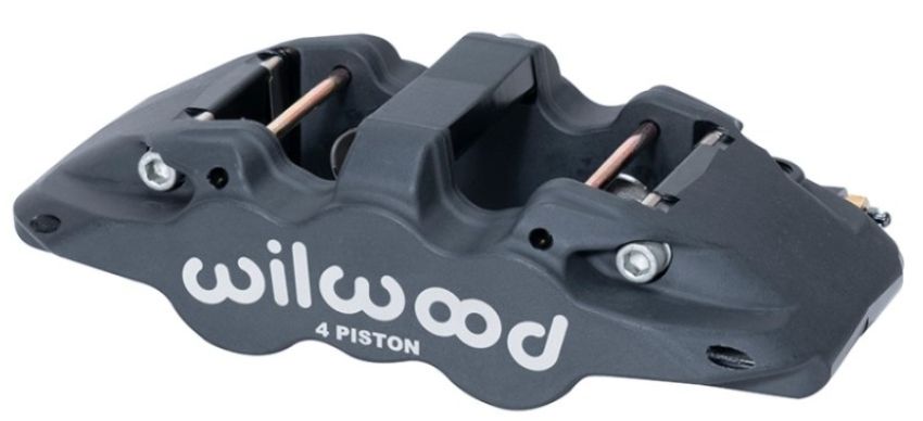Wilwood 120-13288 Caliper-Aero4-L/H - Black Anodize 1.88/1.62in Pistons 1.25in Disc