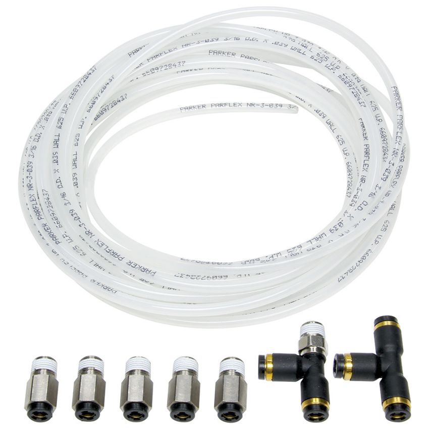 ALLSTAR PERFORMANCE ALL48018 Nylon Brake Line Kit for use w/o Gauges