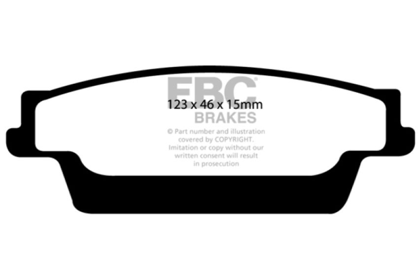EBC Brakes DP31693C Redstuff Ceramic Low Dust Brake Pads