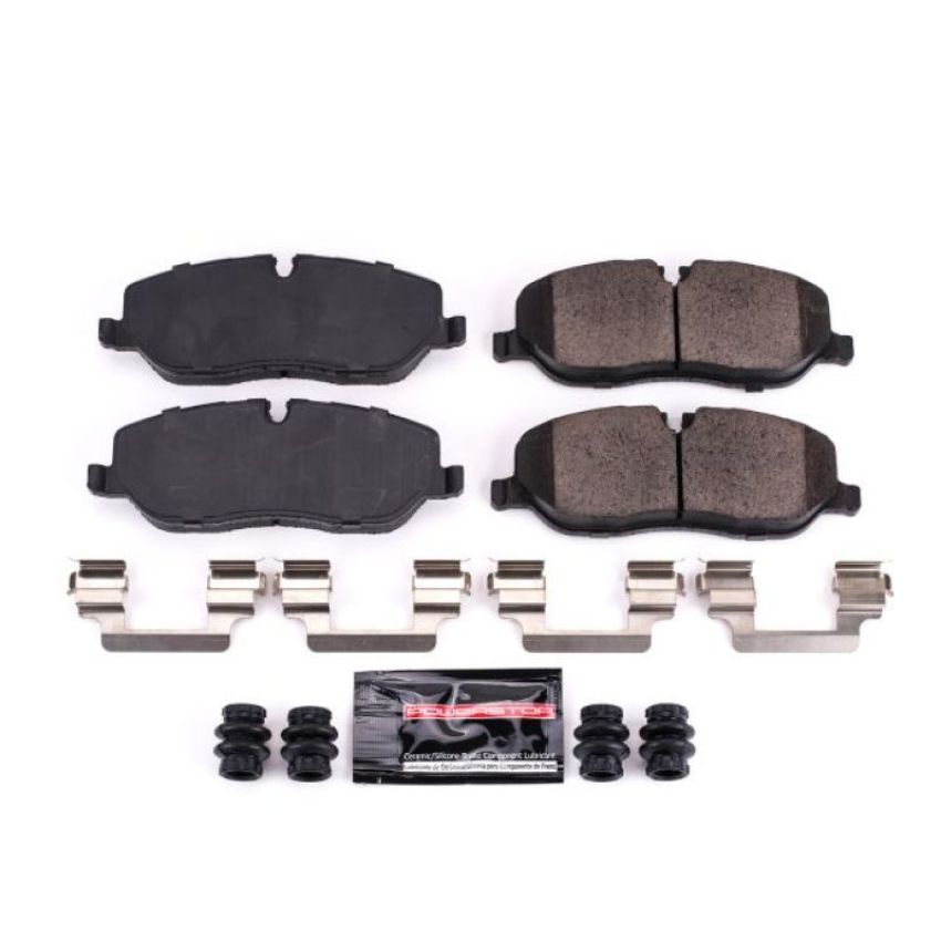 PowerStop Z23-1098 PowerStop - Z23 Daily Driver Carbon-Fiber Ceramic Brake Pads with Hardware Kit